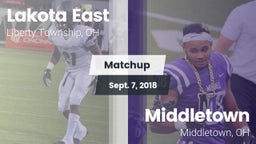 Matchup: Lakota East vs. Middletown  2018