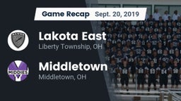 Recap: Lakota East  vs. Middletown  2019