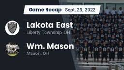 Recap: Lakota East  vs. Wm. Mason  2022