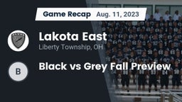 Recap: Lakota East  vs. Black vs Grey Fall Preview 2023