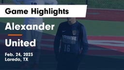 Alexander  vs United  Game Highlights - Feb. 24, 2023