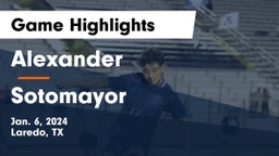 Alexander  vs Sotomayor  Game Highlights - Jan. 6, 2024