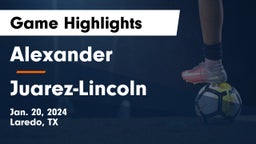 Alexander  vs Juarez-Lincoln  Game Highlights - Jan. 20, 2024