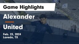 Alexander  vs United  Game Highlights - Feb. 23, 2024