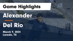 Alexander  vs Del Rio  Game Highlights - March 9, 2024