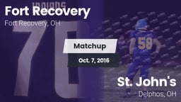 Matchup: Fort Recovery vs. St. John's  2016