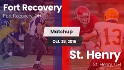 Matchup: Fort Recovery vs. St. Henry  2016