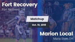 Matchup: Fort Recovery vs. Marion Local  2018