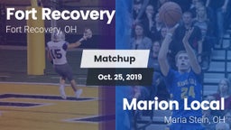 Matchup: Fort Recovery vs. Marion Local  2019