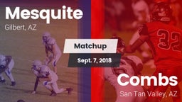 Matchup: Mesquite  vs. Combs  2018