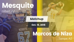 Matchup: Mesquite  vs. Marcos de Niza  2018
