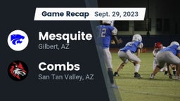 Recap: Mesquite  vs. Combs  2023