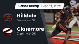 Recap: Hilldale  vs. Claremore  2022