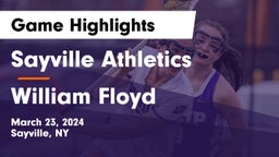 Sayville Athletics vs William Floyd  Game Highlights - March 23, 2024