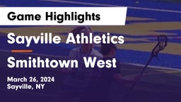 Sayville Athletics vs Smithtown West  Game Highlights - March 26, 2024