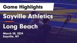 Sayville Athletics vs Long Beach  Game Highlights - March 28, 2024
