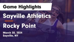 Sayville Athletics vs Rocky Point  Game Highlights - March 30, 2024