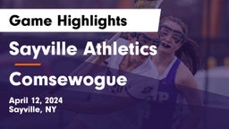 Sayville Athletics vs Comsewogue  Game Highlights - April 12, 2024