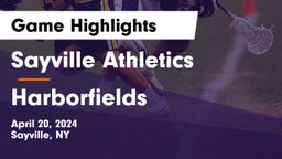Sayville Athletics vs Harborfields  Game Highlights - April 20, 2024