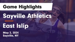 Sayville Athletics vs East Islip  Game Highlights - May 2, 2024