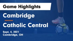Cambridge  vs Catholic Central  Game Highlights - Sept. 4, 2021