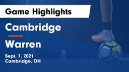 Cambridge  vs Warren  Game Highlights - Sept. 7, 2021