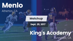Matchup: Menlo  vs. King's Academy  2017