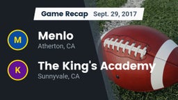 Recap: Menlo  vs. The King's Academy  2017