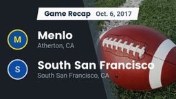 Recap: Menlo  vs. South San Francisco  2017