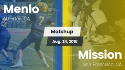Matchup: Menlo School vs. Mission  2018