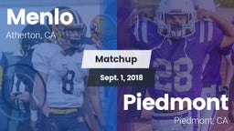 Matchup: Menlo School vs. Piedmont  2018