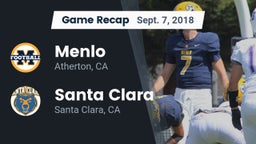 Recap: Menlo  vs. Santa Clara  2018