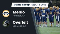 Recap: Menlo  vs. Overfelt  2018