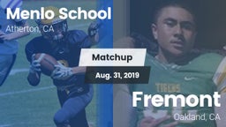 Matchup: Menlo School vs. Fremont  2019