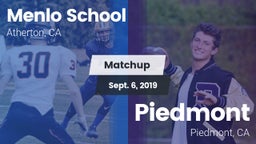 Matchup: Menlo School vs. Piedmont  2019