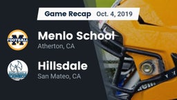 Recap: Menlo School vs. Hillsdale  2019