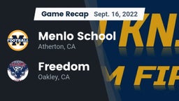 Recap: Menlo School vs. Freedom  2022
