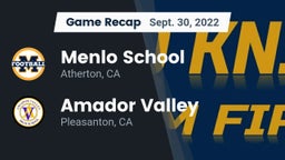 Recap: Menlo School vs. Amador Valley  2022