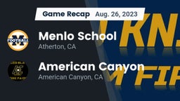 Recap: Menlo School vs. American Canyon  2023