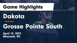 Dakota  vs Grosse Pointe South  Game Highlights - April 19, 2022