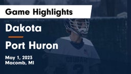 Dakota  vs Port Huron  Game Highlights - May 1, 2023