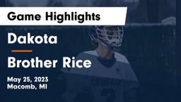 Dakota  vs Brother Rice  Game Highlights - May 25, 2023