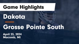 Dakota  vs Grosse Pointe South  Game Highlights - April 23, 2024
