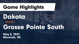 Dakota  vs Grosse Pointe South  Game Highlights - May 8, 2024