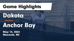 Dakota  vs Anchor Bay  Game Highlights - May 14, 2024