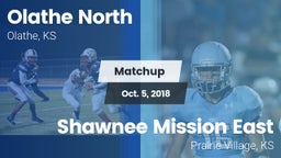 Matchup: Olathe North vs. Shawnee Mission East  2018