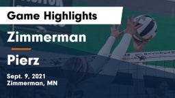 Zimmerman  vs Pierz  Game Highlights - Sept. 9, 2021
