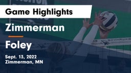 Zimmerman  vs Foley  Game Highlights - Sept. 13, 2022