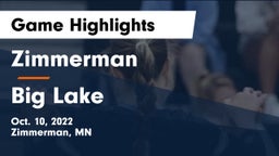 Zimmerman  vs Big Lake  Game Highlights - Oct. 10, 2022