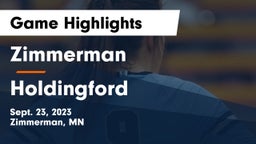 Zimmerman  vs Holdingford  Game Highlights - Sept. 23, 2023